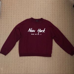 Forever 21 Maroon Crewneck size L